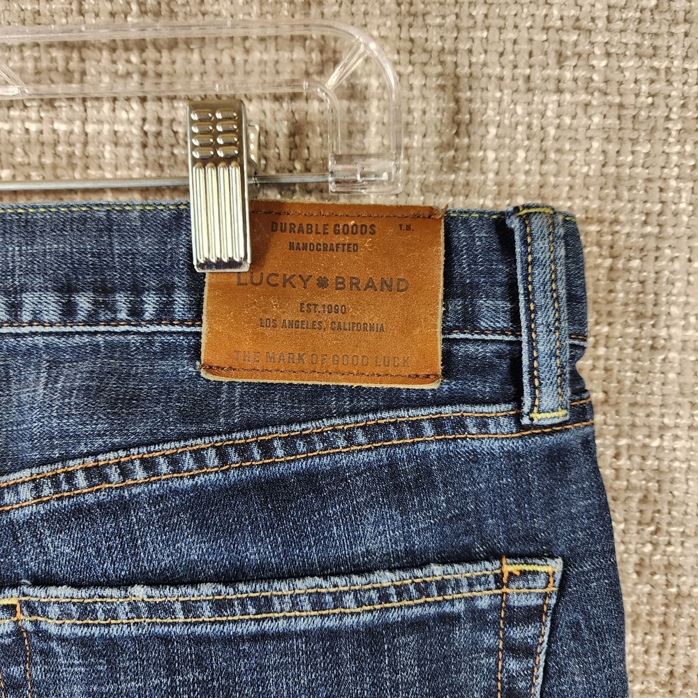Lucky Brand 361 Vintage Straight Blue Jeans Mens 34 Blue Denim Classic 36x32 - Picture 8 of 13